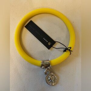 Marc Jacobs Yellow Bracelet with Silver Charm